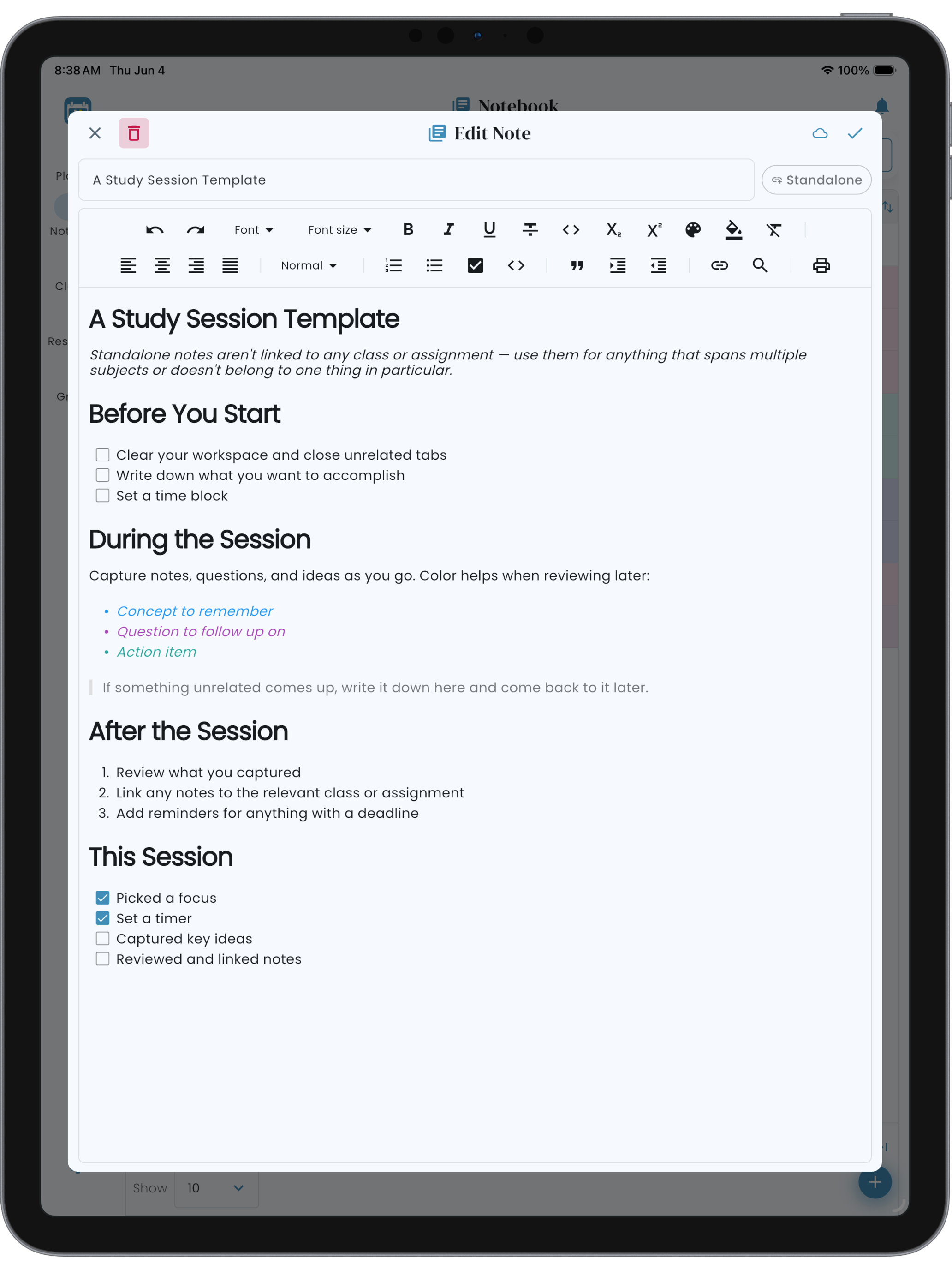 Helium tablet — Notebook